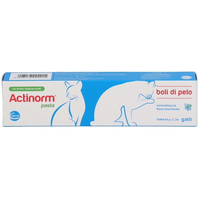 Confezione sigillata di Actinorm Pasta Veterinaria per Gatti 65 g Confezione sigillata di Actinorm Pasta Veterinaria per Gatti 65 g
