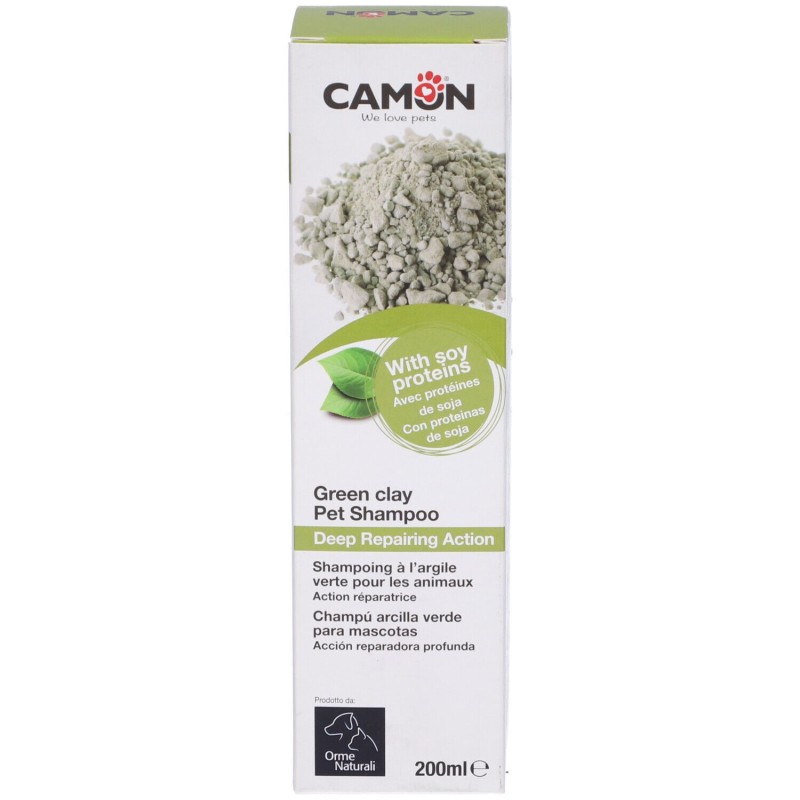 Vista del prodotto Orme Nat Shampoo Argilla Verde per Animali 200ml Vista del prodotto Orme Nat Shampoo Argilla Verde per Animali 200ml