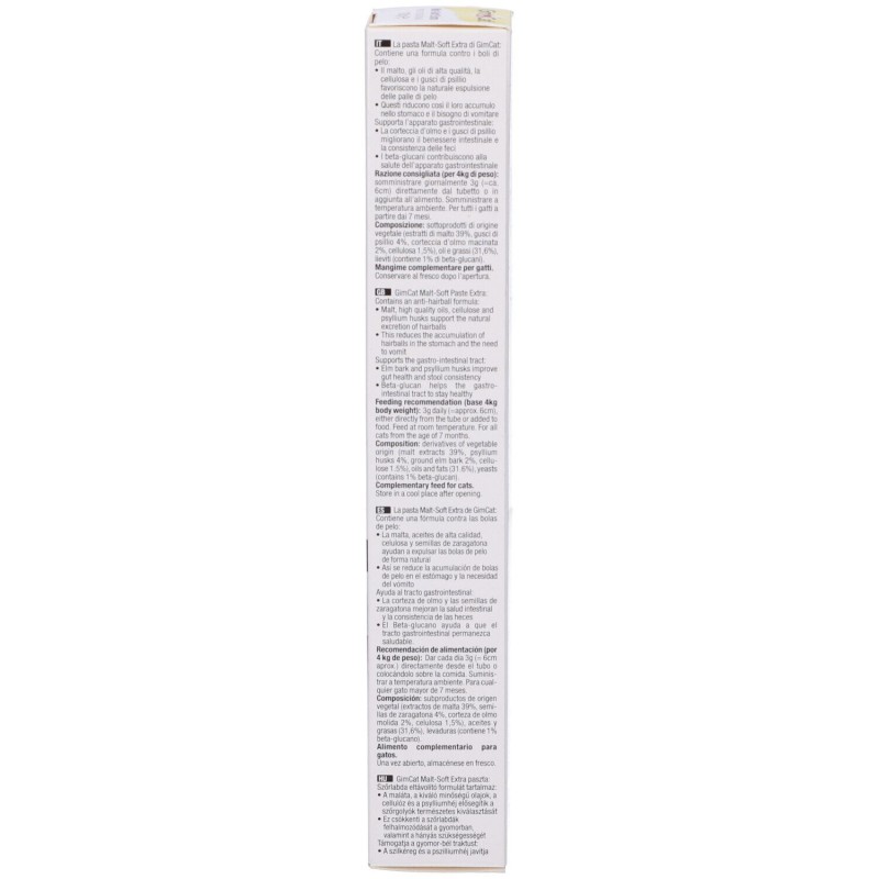 Aspetto del prodotto Gimpet Malt Soft Extra Pasta per Boli di Pelo dei Gatti 100g Aspetto del prodotto Gimpet Malt Soft Extra Pasta per Boli di Pelo dei Gatti 100g