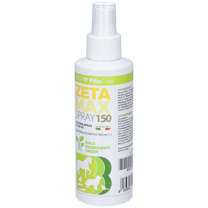 Packaging integro del prodotto Zetamax Pump repellente naturale 150ml Packaging integro del prodotto Zetamax Pump repellente naturale 150ml