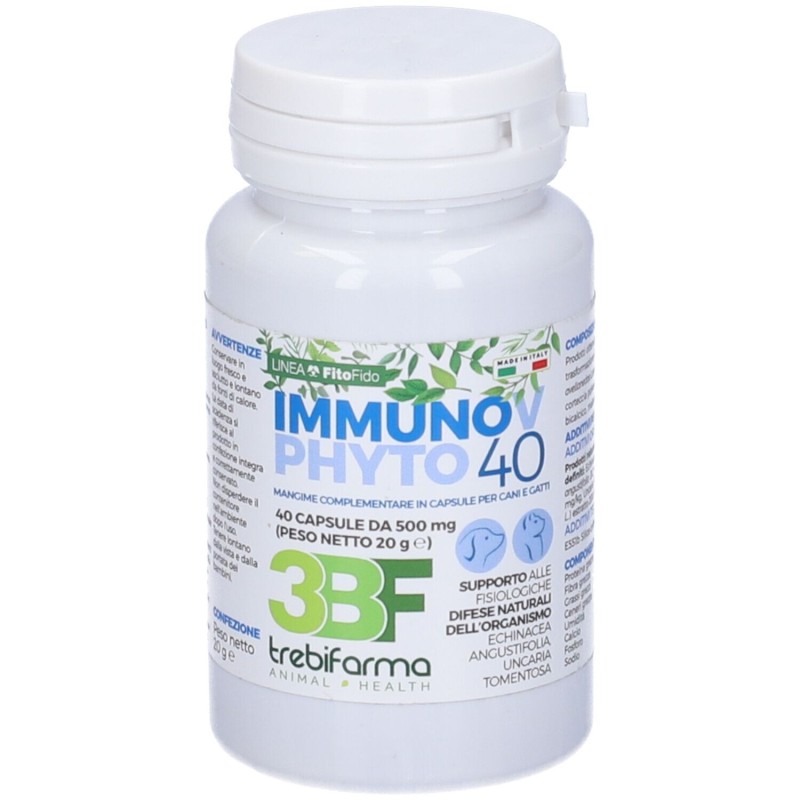 Visualizzazione chiara di Immunov Phyto 40 Integratore Veterinario per Difese Immunitarie di Cani e Gatti 40 Capsule Visualizzazione chiara di Immunov Phyto 40 Integratore Veterinario per Difese Immunitarie di Cani e Gatti 40 Capsule