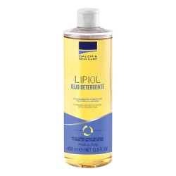 Primo piano di Lipiol Olio Detergente per la Pelle 400ml