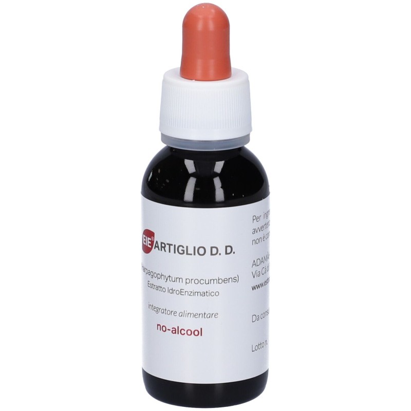 Confezione commerciale diEIE Artiglio del Diavolo Gocce per Dolori Articolari e Muscolari 60ml Confezione commerciale diEIE Artiglio del Diavolo Gocce per Dolori Articolari e Muscolari 60ml
