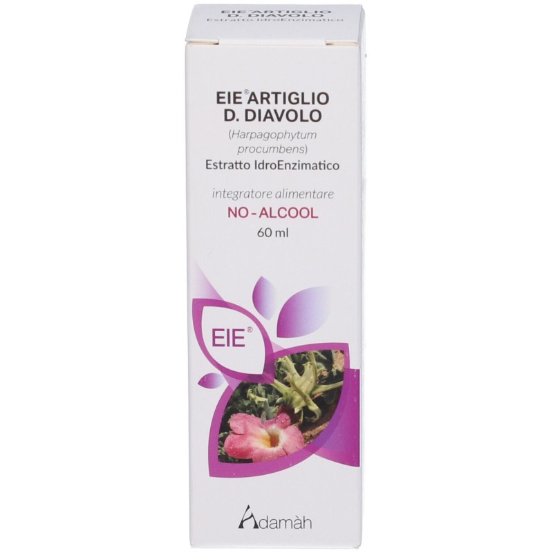 Dettaglio del packaging di EIE Artiglio del Diavolo Gocce per Dolori Articolari e Muscolari 60ml Dettaglio del packaging di EIE Artiglio del Diavolo Gocce per Dolori Articolari e Muscolari 60ml
