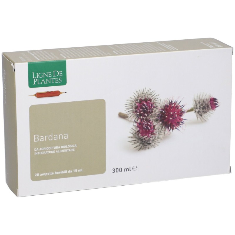 Scatola integra del prodotto  Bardana Biologico 20 Ampolle Bevibili Da 15 Ml