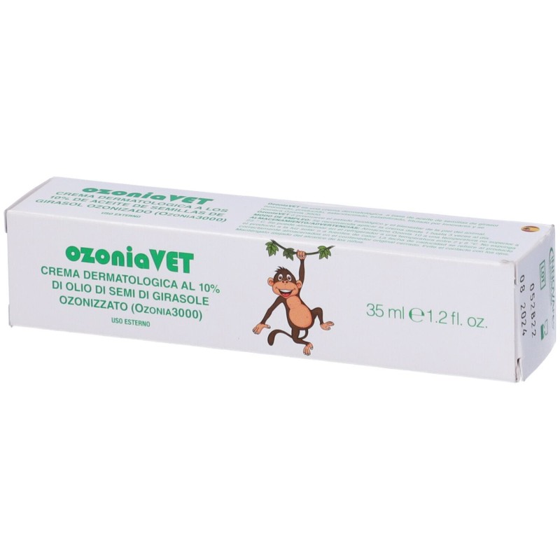 Packaging integro del prodotto Ozoniavet Crema Dermatologica per Animali 35ml Packaging integro del prodotto Ozoniavet Crema Dermatologica per Animali 35ml