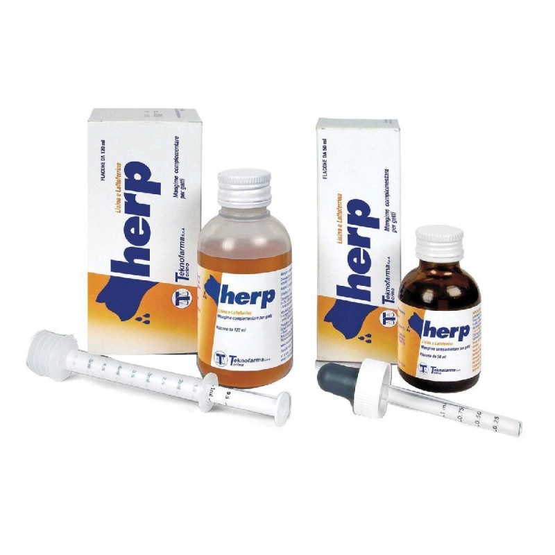 Packaging integro del prodotto Herp Integratore Veterinario per Infezioni del Gatto 50ml Packaging integro del prodotto Herp Integratore Veterinario per Infezioni del Gatto 50ml