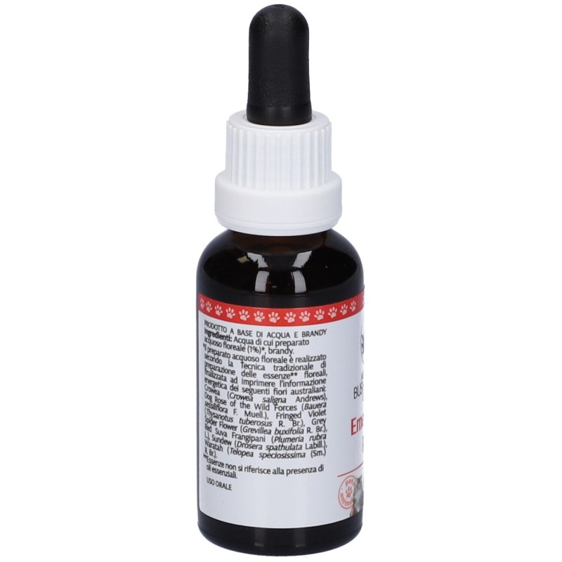 Confezione commerciale diAustralian Bush Flower Emergency Pets Gocce Veterinarie per Cani e Gatti 30ml
