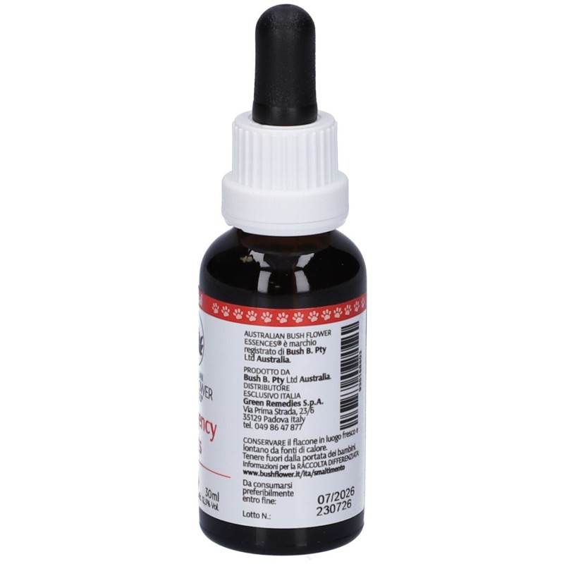 Immagine reale di Australian Bush Flower Emergency Pets Gocce Veterinarie per Cani e Gatti 30ml