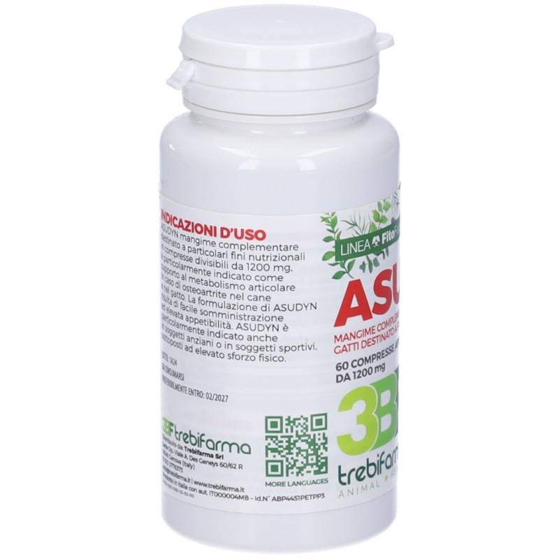 Confezione commerciale diAsudyn per Metabolismo Articolare Barattolo 60 Compresse 1200 mg
