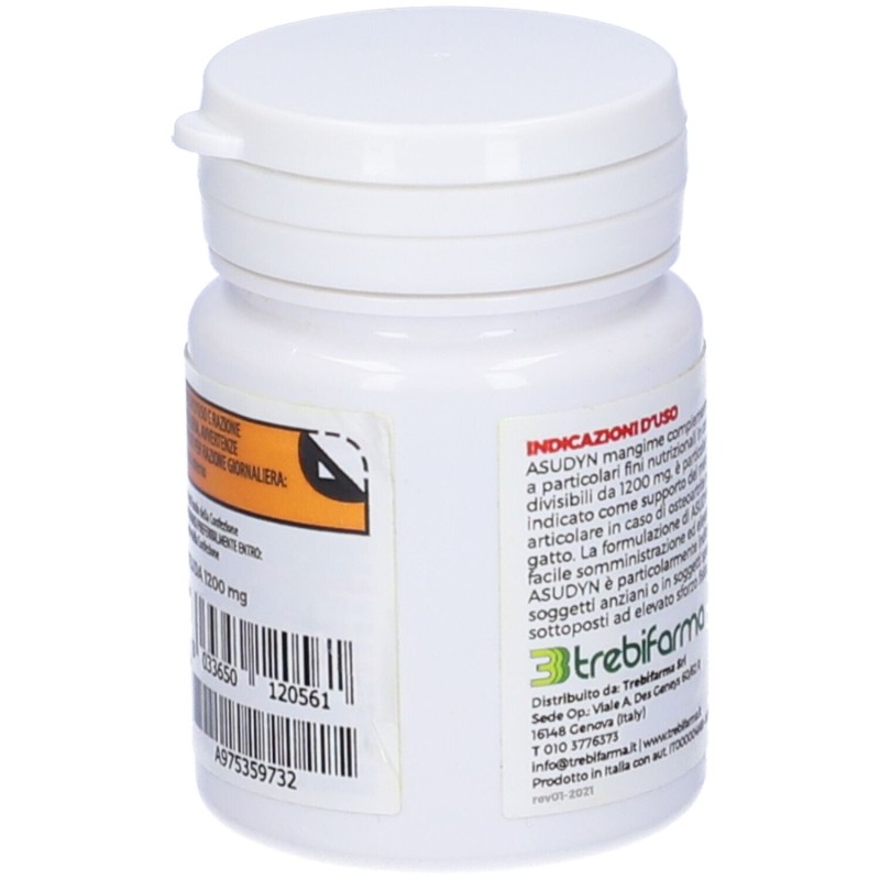 Pack ufficiale del prodotto Asudyn per Benessere Articolare Cani e Gatti 20 Compresse 1200 Mg Pack ufficiale del prodotto Asudyn per Benessere Articolare Cani e Gatti 20 Compresse 1200 Mg