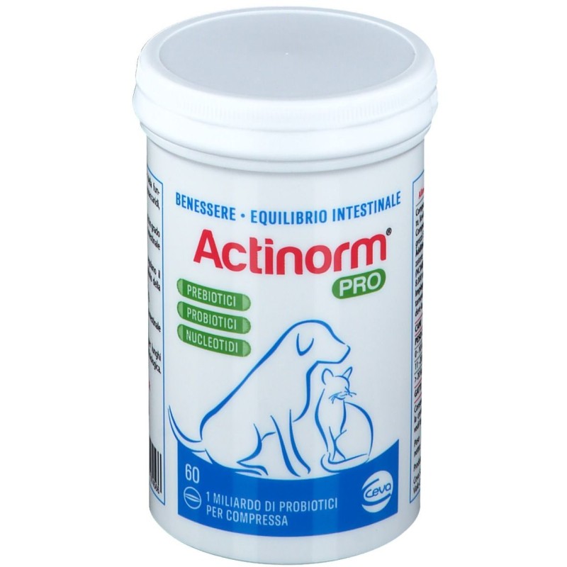 Immagine reale di Actinorm Pro Mangime Complementare Veterinario per Cani e Gatti 60 Compresse