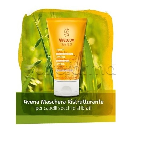 Weleda Maschera Per Capelli Avena ristrutturante per capelli secchi e danneggiati 150 ml Weleda Maschera Per Capelli Avena ristrutturante per capelli secchi e danneggiati 150 ml