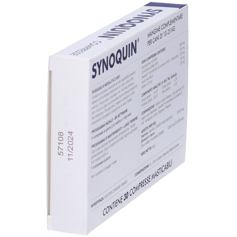 Foto esplicativa di Synoquin Efa Medium Breed Integratore per Articolazioni Cani 30 Compresse
