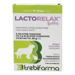 Foto esplicativa di Lactorelax Jelly per Rilassamento Cani e Gatti Blister da 6 Gelatine Foto esplicativa di Lactorelax Jelly per Rilassamento Cani e Gatti Blister da 6 Gelatine