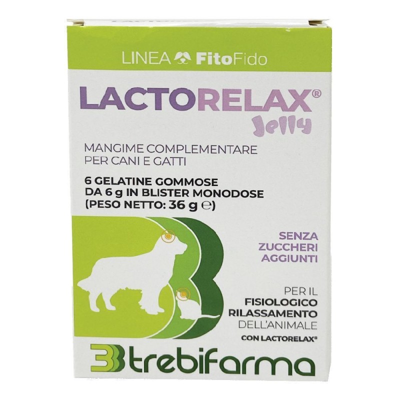 Foto esplicativa di Lactorelax Jelly per Rilassamento Cani e Gatti Blister da 6 Gelatine Foto esplicativa di Lactorelax Jelly per Rilassamento Cani e Gatti Blister da 6 Gelatine