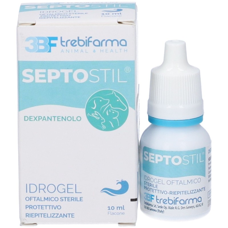 Scatola originale del prodotto Septostil Soluzione Idratante Lenitiva Gocce Cani e Gatti 10ml Scatola originale del prodotto Septostil Soluzione Idratante Lenitiva Gocce Cani e Gatti 10ml