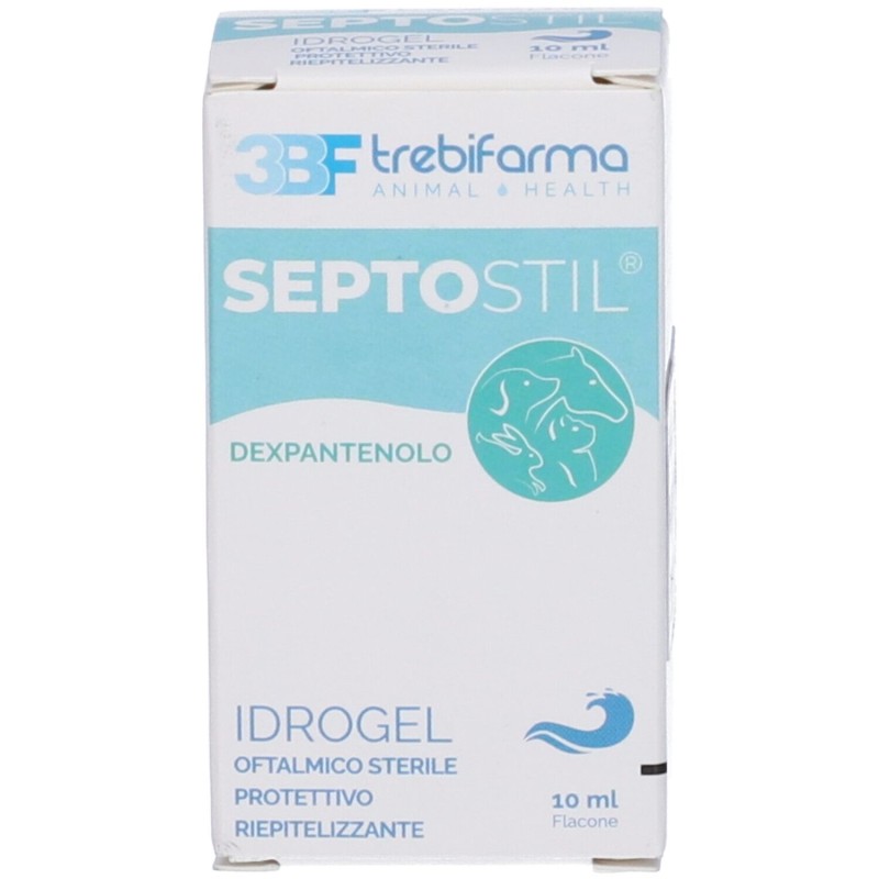 Packaging integro del prodotto Septostil Soluzione Idratante Lenitiva Gocce Cani e Gatti 10ml Packaging integro del prodotto Septostil Soluzione Idratante Lenitiva Gocce Cani e Gatti 10ml