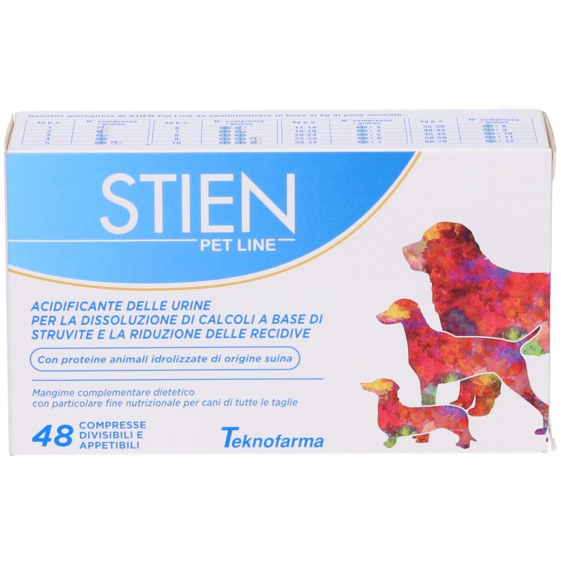 Pack ufficiale del prodotto Stien Pet Line Integratore per Cani 48 Compresse