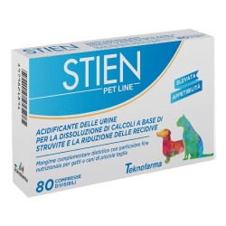 Scatola integra del prodotto Stien Pet Line Gatti/Cani Piccola Taglia per Calcoli Urinari 80 Compresse Scatola integra del prodotto Stien Pet Line Gatti/Cani Piccola Taglia per Calcoli Urinari 80 Compresse