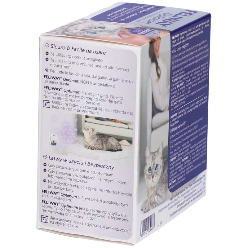 Confezione commerciale diFeliway Optimum Diffusore + Rricarica per Gatti Da 48ml