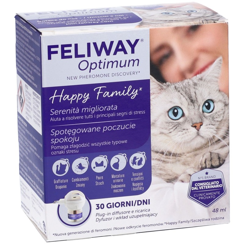 Immagine reale di Feliway Optimum Diffusore + Rricarica per Gatti Da 48ml