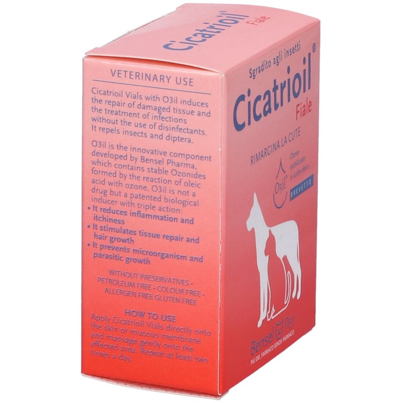 Packaging del prodotto Cicatrioil Fiale per Rigenerazione e Riparazione Ferite 5 Flaconi da 5ml