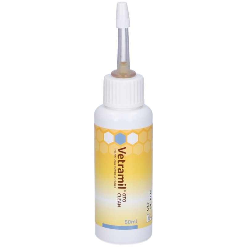 Scatola integra del prodotto Vetramil Oto Clean Gocce Veterinarie per Animali 50ml Scatola integra del prodotto Vetramil Oto Clean Gocce Veterinarie per Animali 50ml