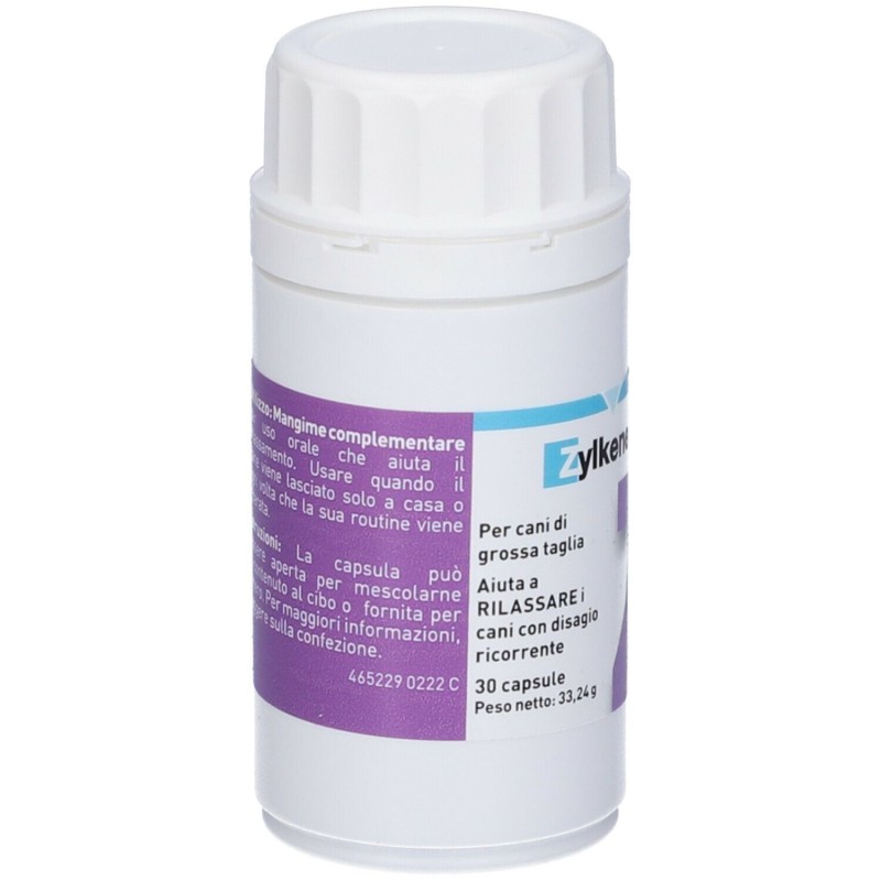 Aspetto del prodotto Zylkene Plus Integratore per Rilassamento Cani da 15-60 Kg 30 Capsule