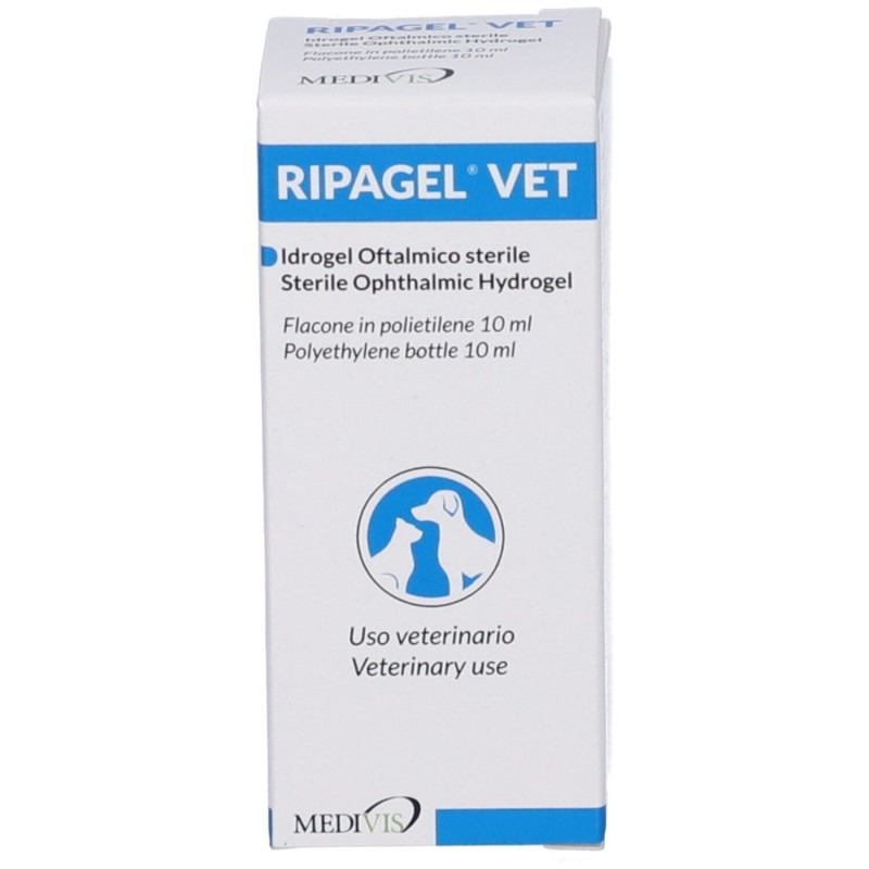 Dettaglio del packaging di Ripagel Vet Gocce Oculari per Idratazione e Sollievo 10 ml Dettaglio del packaging di Ripagel Vet Gocce Oculari per Idratazione e Sollievo 10 ml