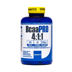 confezione di Yamamoto BCAA PRO 4:1:1 Aminoacidi Ramificati per Recupero 200 Compresse