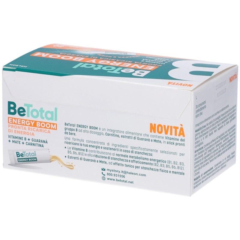 Be-Total Energy Boom Integratore Energizzante 20 Stick Be-Total Energy Boom Integratore Energizzante 20 Stick