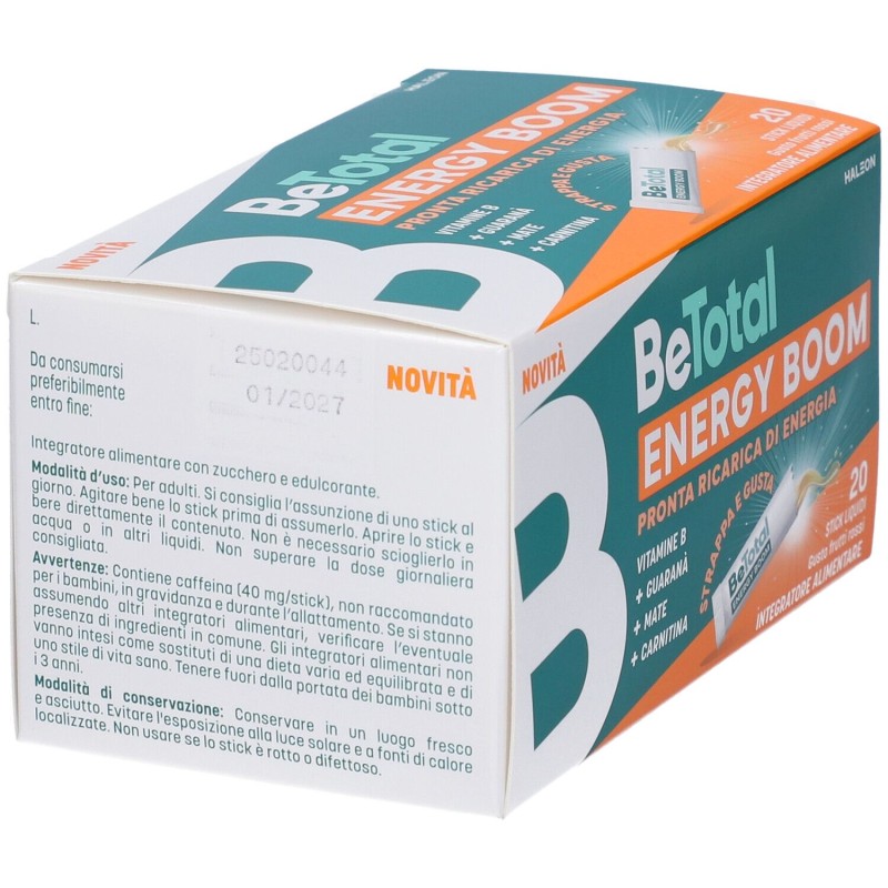 Be-Total Energy Boom Integratore Energizzante 20 Stick Be-Total Energy Boom Integratore Energizzante 20 Stick