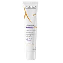 tubo di A-Derma Epitheliale Ultra HA Crema Ristrutturante Anti Macchie con SPF50+ 40ml
