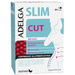 confezione di Dietmed AdelgaSlim Cut Integratore per Intestino e Digestione 84 Capsule