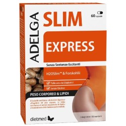 confezione di Dietmed AdelgaSlim Express Integratore Drenante per Metabolismo 60 Capsule confezione di Dietmed AdelgaSlim Express Integratore Drenante per Metabolismo 60 Capsule