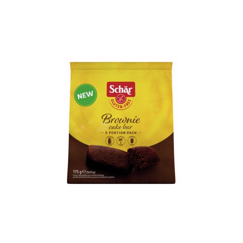 Schar Brownie Cake Bar senza Glutine e Lattosio 175 g Schar Brownie Cake Bar senza Glutine e Lattosio 175 g