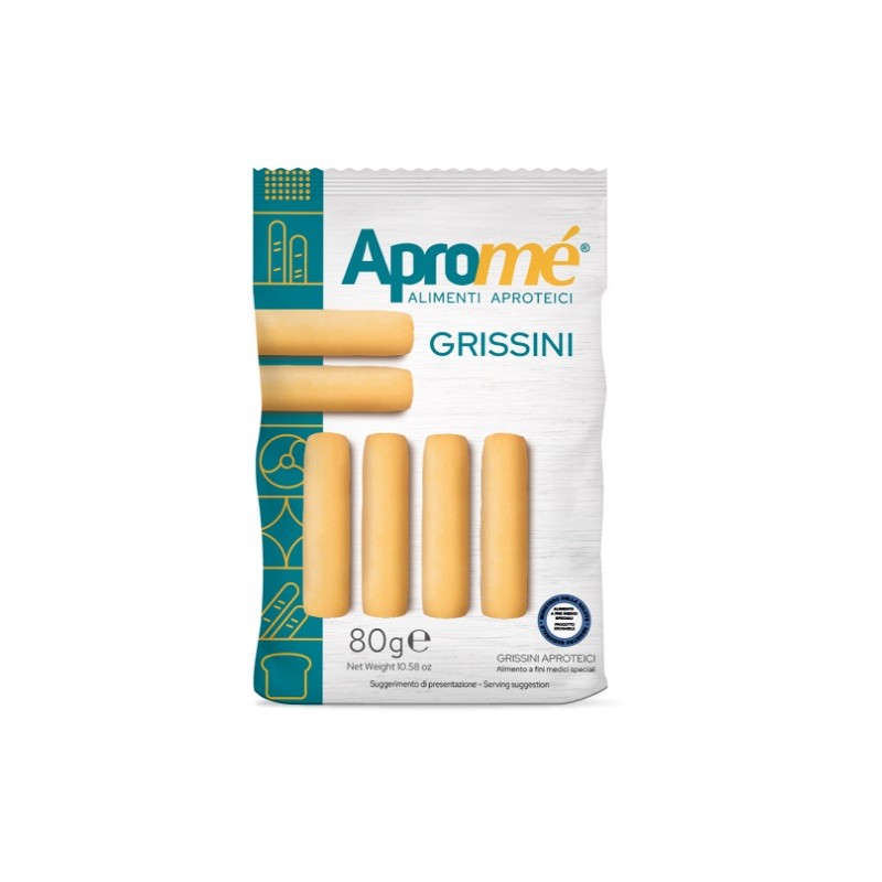 Apromé Grissini per Diete Aproteiche 80 g Apromé Grissini per Diete Aproteiche 80 g