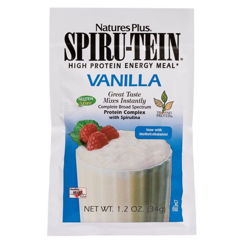 Formato di Natures Plus Spiru-tein Polvere Proteica alla Vaniglia 14 Bustine Formato di Natures Plus Spiru-tein Polvere Proteica alla Vaniglia 14 Bustine
