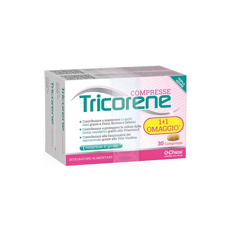 confezione di Tricorene Integratore per Capelli 60 Compresse confezione di Tricorene Integratore per Capelli 60 Compresse