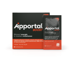 confezione di PharmaNutra Apportal Boost Integratore di Vitamine e Minerali 14 Bustine confezione di PharmaNutra Apportal Boost Integratore di Vitamine e Minerali 14 Bustine