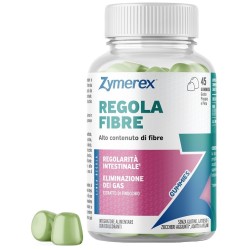 confezione Zymerex Regola Fibre Integratore per Regolarità Intestinale e Gas Intestinali 45 Gummies