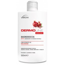confezione di Vebix Dermoline Melograno Bagnodoccia Detergente Delicato per Pelle Morbida e Idratata 500ml confezione di Vebix Dermoline Melograno Bagnodoccia Detergente Delicato per Pelle Morbida e Idratata 500ml