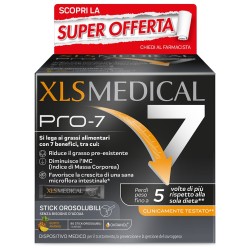 confezione di Xls Medical Pro 7 Integratore per Controllo del Peso 90 Stick Orosolubili confezione di Xls Medical Pro 7 Integratore per Controllo del Peso 90 Stick Orosolubili