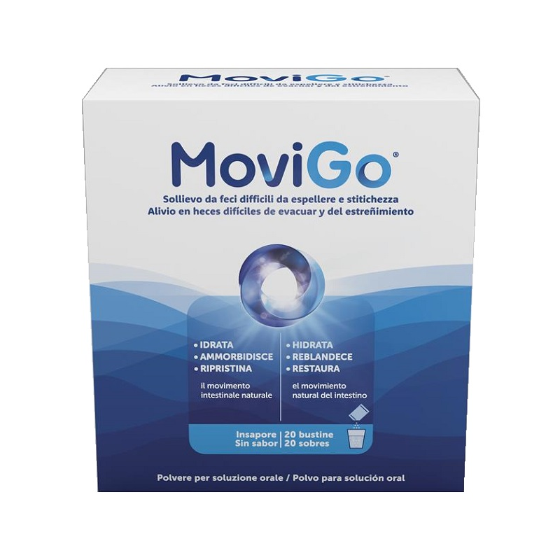 MoviGo con Macrogol per Stitichezza Analogo Movicol 20 Bustine