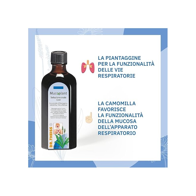 Dr. Theiss Mucoplant Sciroppo Sedi Calmante Tosse Naturale 100ml Dr. Theiss Mucoplant Sciroppo Sedi Calmante Tosse Naturale 100ml