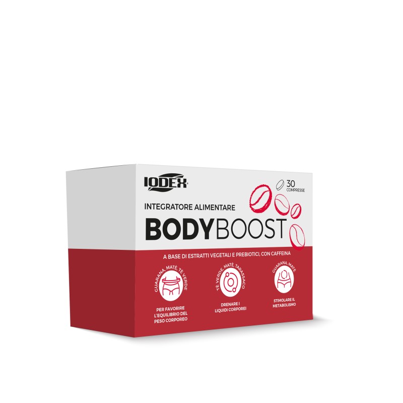 Formato di Iodex Bodyboost Integratore per Peso Corporeo 30 Compresse Formato di Iodex Bodyboost Integratore per Peso Corporeo 30 Compresse