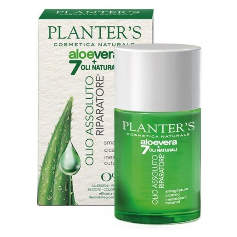Formato di Planter's Olio Assoluto Riparatore con Aloe Vera Idratante e Lenitivo 100 ml Formato di Planter's Olio Assoluto Riparatore con Aloe Vera Idratante e Lenitivo 100 ml