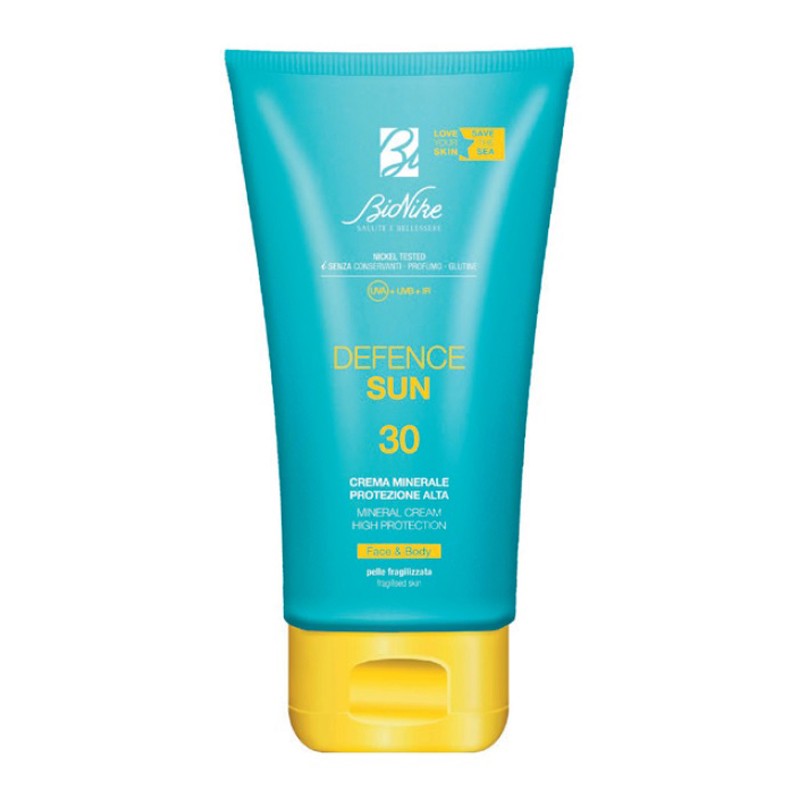 Defence Sun Crema Minerale 30 per Protezione Solare Tubo da 100ml Defence Sun Crema Minerale 30 per Protezione Solare Tubo da 100ml