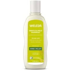 flacone di Weleda Gentle & Mild Shampoo Nutriente al Miglio per Capelli 190ml
